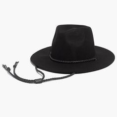 Madewell: Felt Fedora with Leather Cord
